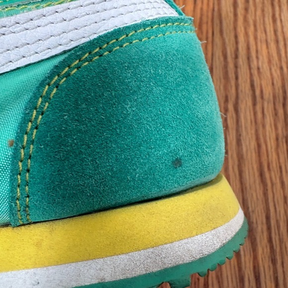 Puma Green Suede Nylon‎ Lace Up Athletic Sneakers Shoes men’s 5.5 Women 7 - Picture 11 of 11